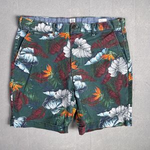 Gap for Good Bermuda Shorts Men's 36 Tropical Leaf‎ Print Multicolor